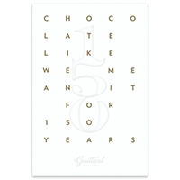 Guittard 150th Anniversary Commemorative Letterpress Poster  - Chocolate Like We Mean It