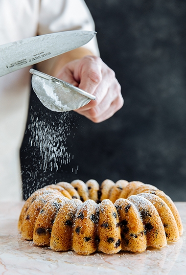 Chocolate Blueberry Coffee Cake