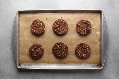 Double Chocolate Hazelnut Streusel Shortbread Biscuits