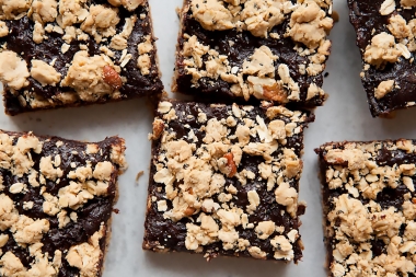 Jammy Date and Dark Chocolate Bars by Agatha Kulaga